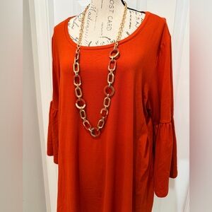 Cato Women's Vibrant Rust Top